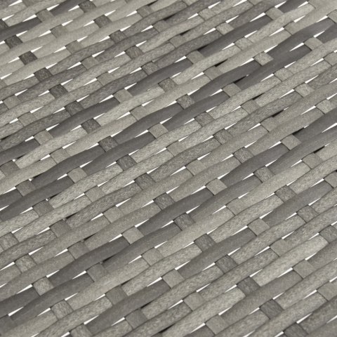 SZTAPLOWANE KRZESŁA OGRODOWE 6 SZT. SZARE POLIRATTAN