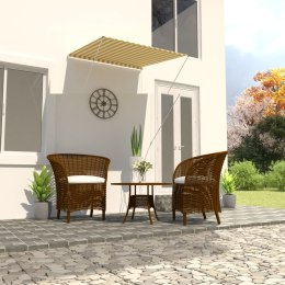 MARKIZA ZWIJANA 100X 150CM BIAŁO-ŻÓŁTA