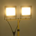 REFLEKTOR LED ZE STOJAKIEM 2X100 W CIEPŁE BIAŁE ŚWIATŁO