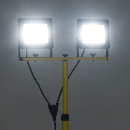 REFLEKTOR LED ZE STOJAKIEM 2X100 W ZIMNE BIAŁE ŚWIATŁO