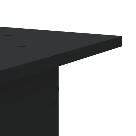 STOJAKI NA ROŚLINY 2 SZT. CZARNE 30X30X80CM