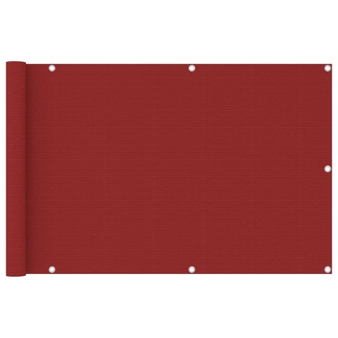 OSŁONA BALKONOWA PARAWAN NA BALKON 90X400CM CZERWONY