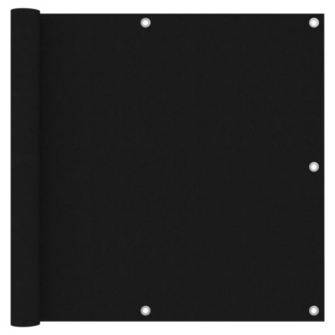 PARAWAN BALKONOWY CZARNY 90X400CM TKANINA OXFORD