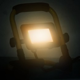 REFLEKTOR LED Z UCHWYTEM 20 W CIEPŁE BIAŁE ŚWIATŁO