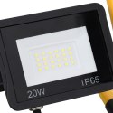 REFLEKTOR LED Z UCHWYTEM 20 W CIEPŁE BIAŁE ŚWIATŁO