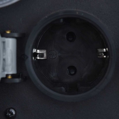 GNIAZDO OGRODOWE NA 2 WTYCZKI Z ZEGAREM POLIŻYWICA SZARE