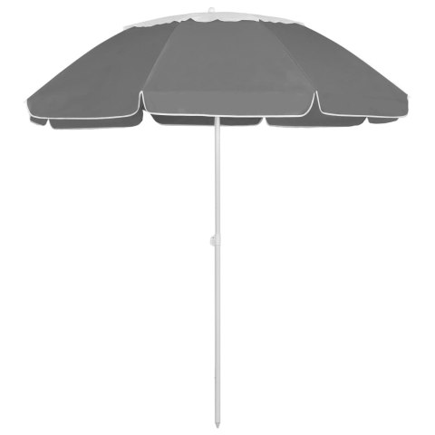 PARASOL PLAŻOWY ANTRACYTOWY 300CM