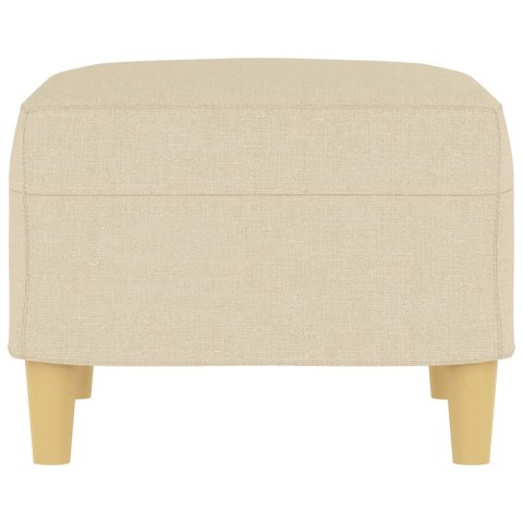 PODNÓŻEK KREMOWY 60X50X41CM TAPICEROWANY TKANINĄ