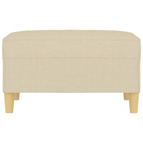 PODNÓŻEK KREMOWY 70X55X41CM TAPICEROWANY TKANINĄ