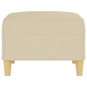 PODNÓŻEK KREMOWY 70X55X41CM TAPICEROWANY TKANINĄ