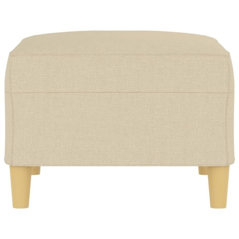 PODNÓŻEK KREMOWY 70X55X41CM TAPICEROWANY TKANINĄ