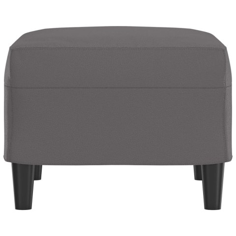 PODNÓŻEK SZARY 60X50X41CM SZTUCZNA SKÓRA