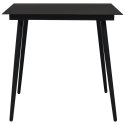 3-CZ. ZESTAW MEBLI OGRODOWYCH RATTAN PVC CZARNY