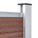 OGRODZENIE DO OGRODU WPC 1218X 186CM BRĄZOWE