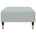 PODNÓŻEK JASNOSZARY 77X55X31CM AKSAMIT