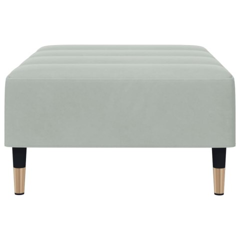 PODNÓŻEK JASNOSZARY 77X55X31CM AKSAMIT