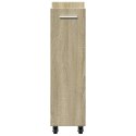 SZAFKA NA KÓŁKACH DĄB SONOMA 60X22X79CM
