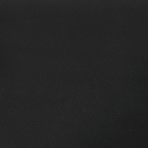 PODUSZKA NA WEZGŁOWIE CZARNA 200CM SZTUCZNA SKÓRA