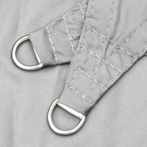 ŻAGIEL PRZECIWSŁONECZNY JASNOSZARY 5X5M 100% POLIESTER