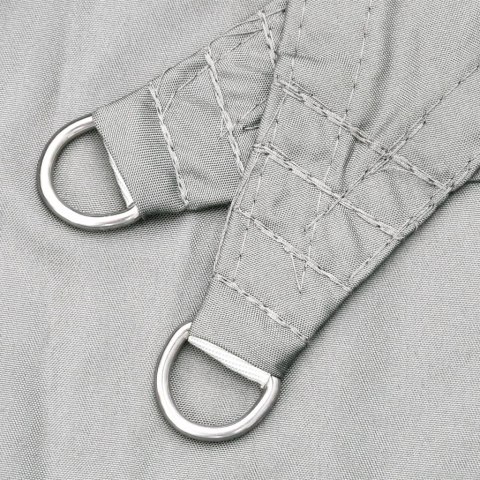 ŻAGIEL PRZECIWSŁONECZNY JASNOSZARY 7X7M 100% POLIESTER