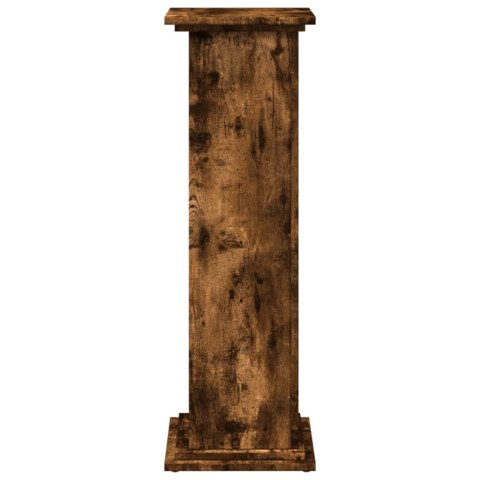 PIEDESTAŁ ZE SCHOWKIEM PRZYDYMIONY DĄB 31X30X90CM