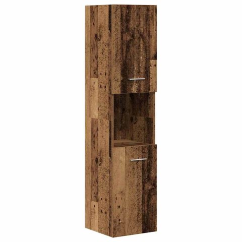 3-CZĘŚCIOWY ZESTAW MEBLI ŁAZIENKOWYCH KOLOR STAREGO DREWNA