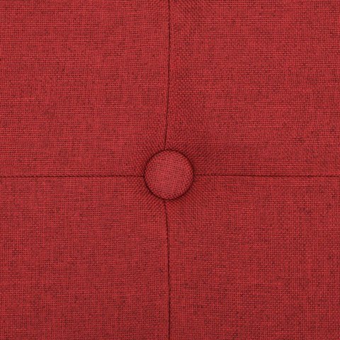 SKŁADANA ŁAWKA ZE SCHOWKIEM WINNA CZERWIEŃ SZTUCZNY LEN