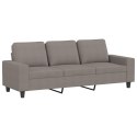 3-OSOBOWA SOFA Z PODNÓŻKIEM TAUPE 180CM TKANINĄ