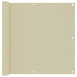 PARAWAN BALKONOWY KREMOWY 90X300CM TKANINA OXFORD