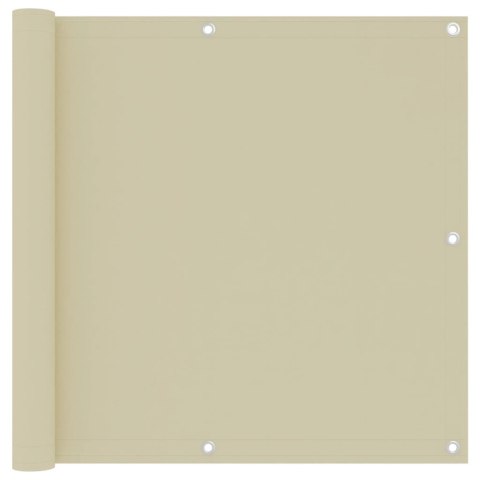 PARAWAN BALKONOWY KREMOWY 90X300CM TKANINA OXFORD