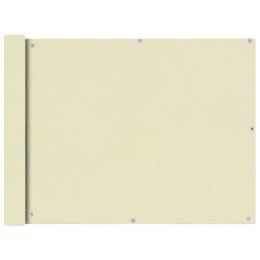 PARAWAN BALKONOWY Z TKANINY OXFORD 90X400CM KREMOWY