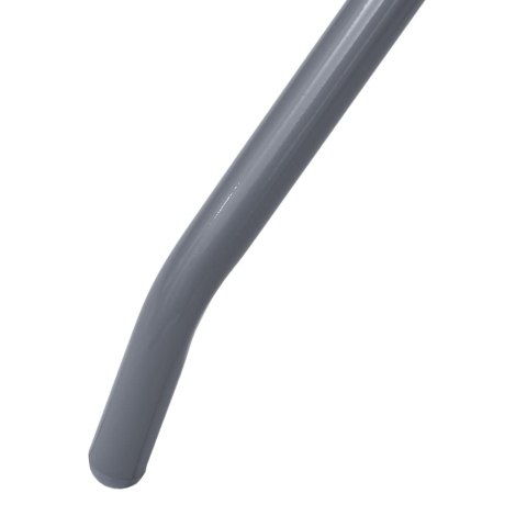 STOLIK OGRODOWY JASNOSZARY 80CM STAL I SZKŁO