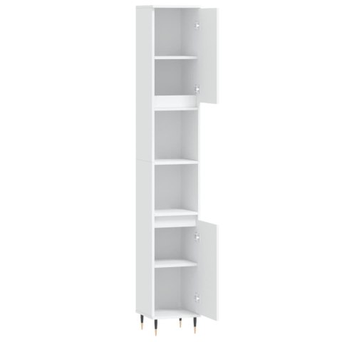 SZAFKA ŁAZIENKOWA BIAŁA 30X30X190CM