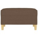 PODNÓŻEK BRĄZOWY 70X55X41CM TAPICEROWANY TKANINĄ