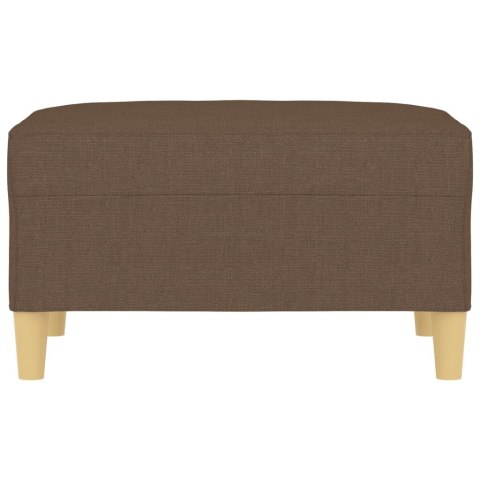 PODNÓŻEK BRĄZOWY 70X55X41CM TAPICEROWANY TKANINĄ