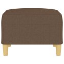 PODNÓŻEK BRĄZOWY 70X55X41CM TAPICEROWANY TKANINĄ