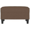 PODNÓŻEK BRĄZOWY 70X55X41CM TAPICEROWANY TKANINĄ