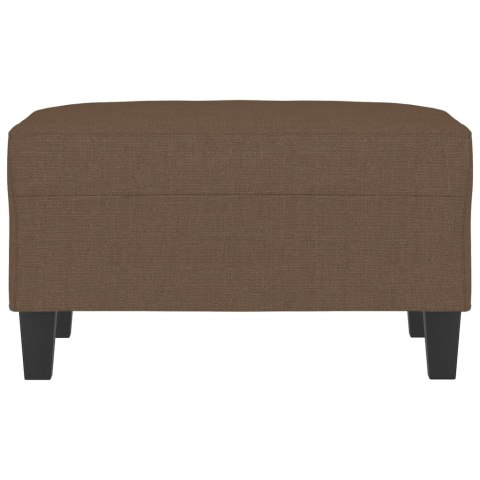 PODNÓŻEK BRĄZOWY 70X55X41CM TAPICEROWANY TKANINĄ