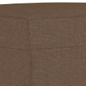 PODNÓŻEK BRĄZOWY 70X55X41CM TAPICEROWANY TKANINĄ