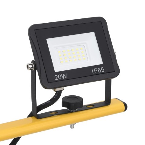 REFLEKTOR LED ZE STOJAKIEM 2X20 W ZIMNE BIAŁE ŚWIATŁO