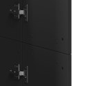 WYSOKA SZAFKA CZARNA 60X35X180CM