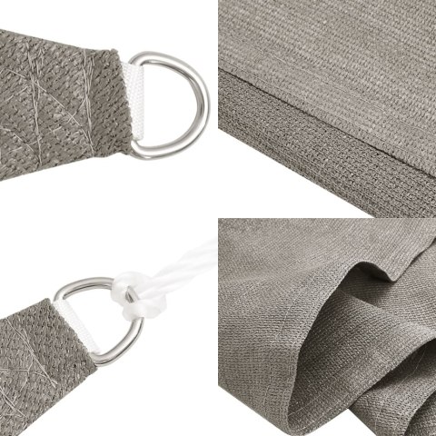 ŻAGIEL PRZECIWSŁONECZNY WODOODPORNY OGRODOWY MARKIZA TARAS JASNOSZARY 5X7X7M