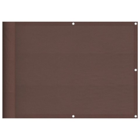 PARAWAN BALKONOWY OSŁONA OGRODOWA TARASOWA BRĄZOWY 75X1000CM OXFORD