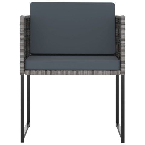 11-CZ. ZESTAW MEBLI OGRODOWYCH Z PODUSZKAMI RATTAN PE SZARY