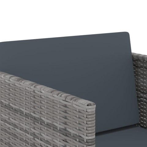 11-CZ. ZESTAW MEBLI OGRODOWYCH Z PODUSZKAMI RATTAN PE SZARY