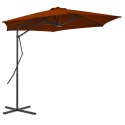 PARASOL OGRODOWY NA STALOWYM SŁUPKU TERAKOTA 300X230CM