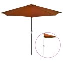 PÓŁPARASOL BALKONOWY ALUMINIUM TERAKOTA 270X135X245CM