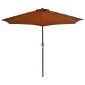 PÓŁPARASOL BALKONOWY ALUMINIUM TERAKOTA 270X135X245CM