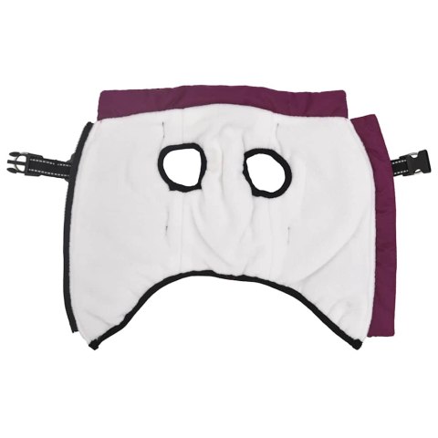 PŁASZCZ UBRANKO DLA PSA Z SZELKAMI WODOODPORNY FIOLETOWY L36