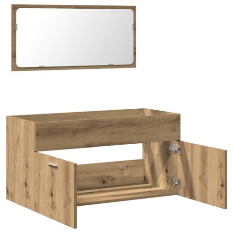 SZAFKA ŁAZIENKOWA Z LUSTREM DĄB ARTISAN